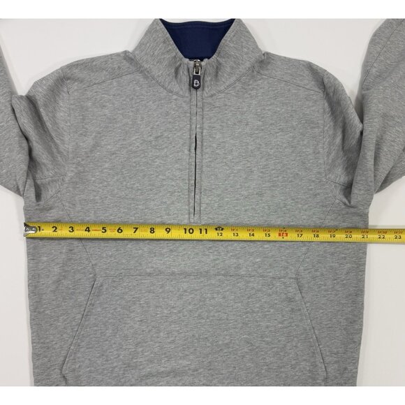 B Draddy Mens 1/4 Zip Pullover Performance Harding Park Golf Gray Sz Medium - Picture 11 of 16